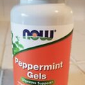 NOW Foods Peppermint Gels 90 Softgels Digestive Ginger Fennel Oils 04/26 EXP NEW