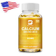 Vitamin K2 D3 B12 Vitamin Supplement with Calcium, Boost Immunity & Heart Health