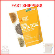 BetterBody Foods Superfood Organic Super Seeds - Blend of Organic Chia Seeds, Mi