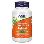 NOW FOODS Hawthorn Extract 600 mg, Extra Strength - 90 Veg Capsules