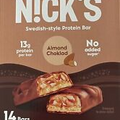 Nick's Protein Bars Almond Chocolate Keto Full size 13g protein  190 cals 14pk