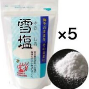 【Set of 5】Yukishio Sea Salt Natural Pure Fine Powder (120gx5) 100% Organic