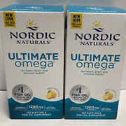 Nordic Naturals Ultimate Omega Concentrated Omega-3 Fish Oil,120 LOT OF 2 #901