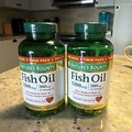 Two Pack Nature's Bounty Fish Oil Softgels - 200 Count