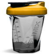 2.0 Vortex, Yellow, Portable Pre-Workout Blender Shaker Bottle, 28oz
