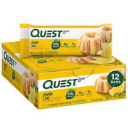 Quest Protein Bar, High Protein, Keto-Friendly, Lemon Cake, 12 Count