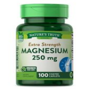 Natures Truth Vitamins Magnesium Coated Caplets Gluten Free 250 mg 100 Count