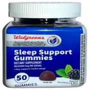 Walgreens Sleep Support Gummies with 5mg MELATONIN - 50 Gummies