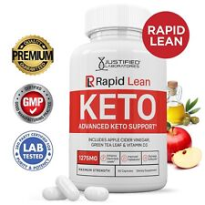 Rapid Lean Keto ACV Pills 1275 MG Stronger Than Gummies Keto Support 1 Bottle