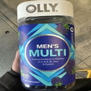 OLLY Men's Gluten-Free Multivitamin Gummy, Blackberry, 200 Count