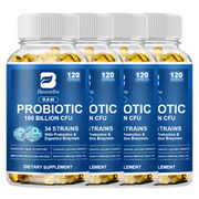 1/2/4 Bottles Probiotic Enzyme Capsules 100 Billion CFU Digestive Health Support