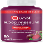 Qunol Blood Pressure Support, 3 in 1 Beets + Coq10 + Grape Seed Extract, Beet Ro
