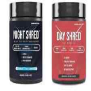 Night Shred Night Time, Day Shred Day Time Fat Burner Combo 120 Tabs Weight Loss