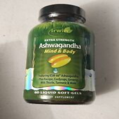 Irwin Naturals Extra Strength Ashwagandha Mind & Body Support. EXP : 11/24