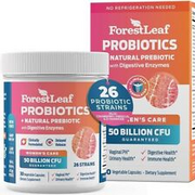 Forest-Leaf Women's 50 Billion CFU Probiotics + Prebiotic & Enzymes - 30 Count