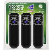 Nicorette Quit Smoking QuickMist Mouth Spray Cool Berry Triple 150 Sprays (13.2m