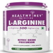 L-Arginine, Nitric oxide Precursor 500mg, 120 Veg Capsules - FREE SHIPPING