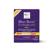 New Nordic Blueberry Eyebright Plus Mega Strength - One-A-Day Tablets - 30 Tablets - Natural Eye Supplement Tablets - Suitable for Women and Men - Vegan & Gluten Free Formula for Optimal Eye Care