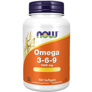 Now Foods, Omega 3-6-9, 1000mg, with Vegetable Oils, High-Dosed, 100 Sofgels, Soy-Free, Gluten-Free, Non-GMO