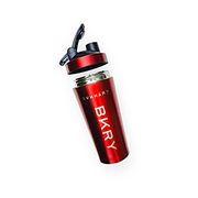 bvkhary Stainless Steel Protein Shaker Bottle - 739ml - BPA-Free, Leak-Proof - Ideal for Mixing Protein Powders and Supplements (RED)