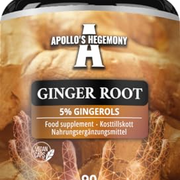 Ginger Root 500 mg, Extract Contains 5% Gingerols, 90 Capsules, 3 Months Supply, Ginger Herbal Supplements for Digestive Comfort and Immune Support - by Apollo's Hegemony