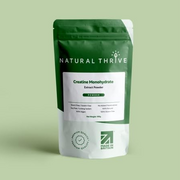 Natural Thrive Organic Creatine Monohydrate Extract Powder - Natural Muscle Support - Vegan, Gluten-Free, Non-GMO, 100g
