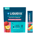 Liquid I.V. Hydration Multiplier - Strawberry Lemonade - Hydration Powder Packets | Electrolyte Powder Drink Mix | Easy Open Single-Serving Sticks | Non-GMO | 3 Pack (48 Servings)