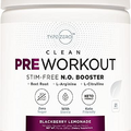 Type Zero Ultra Clean Stim Free Pump Pre Workout (Blackberry Lemonade) Beetroot, Arginine, Citrulline Malate, Betaine, Beta A, ACV+ Sugar/Caffeine Free Non Stim Preworkout Men & Women