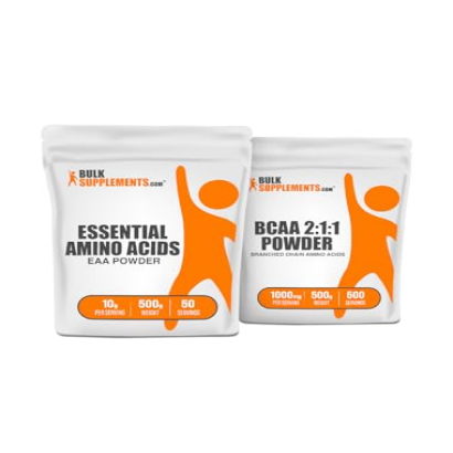 BulkSupplements EAA Powder 500g + BCAA 2:1:1 500g Bundle