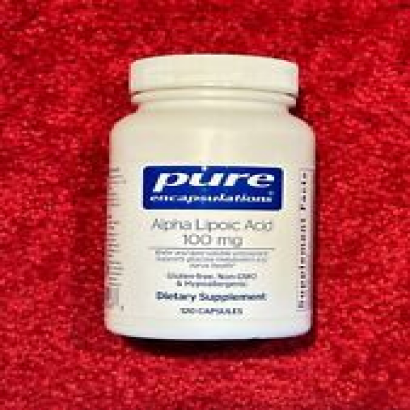 Pure Encapsulations Alpha Lipoic Acid 100 mg ALA 120 Caps Exp 2/25