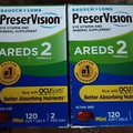 Lot Of 2 PreserVision Areds 2 Eye Vitamin Mineral 240 Mini Soft Gels Exp 01/25