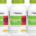 3 Pack +Top Care Health Flaxseed Oil 1000 mg 100 Soft Gels Exp. 09/2025