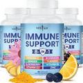 NEW AGE 8 in 1 Immune Support Booster Supplement with Echinacea, Vitamin C...