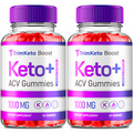 (2 Pack) Trim Keto Boost Gummies, Trim Keto Boost ACV Weight Loss (120 Gummies)