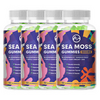 Sea Moss Gummies 8000mg - Irish sea Moss raw Bladderwrack Burdock Root for Adult