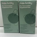 2x Frida Fertility Pre-Conception Supplements - 60 female & 60 male 120ct Each
