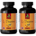Relieve Headache - L-THEANINE 200mg - Bcaa Ultimate Nutrition - 2 Bottles