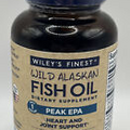 NEW Wiley's Finest Wild Alaskan Fish Oil Peak EPA DHA 1000mg 30 Ct. EXP : 5/26