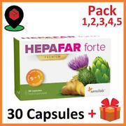 HEPAFAR Forte Liver Detox Detoxification Cleansing Protection 30 Capsules Vegan