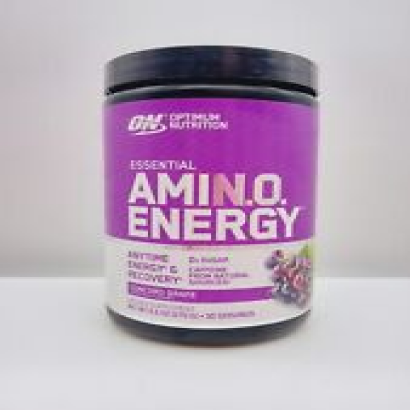 Optimum Nutrition Essential Amino Energy Grape 9.5oz  30 Servings  Go Go Juice