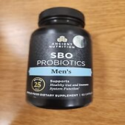 Ancient Nutrition Sbo Probiotics Men's 25 Billion Cfu 60 Caps EXP 10/2025