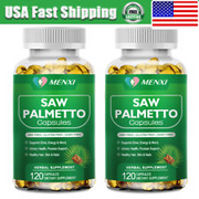 500mg Saw Palmetto Extract | 2 x 120 Capsules | Organic Prostate Supplement MX