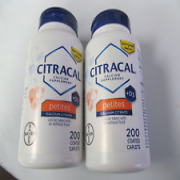 Citracal +D3 Petites Calcium Supplement Coated Capsules 200ct Lot of 2 EXP 12/25