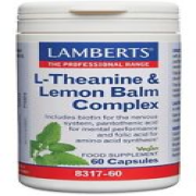 Lamberts L-Theanine & Lemon Balm Complex Capsules (60). BBE 12/2025