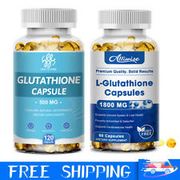 BEST Glutathione Whitening Pills Skin Lightening Dark Spots Remover 60/120 Caps
