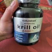 Antarctic Krill Oil 2000mg Supplement, 240 Softgels, 3X Strength Natural Source