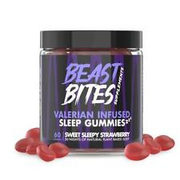 Valerian Infused Sleep Gummies 30 Servings - Sweet Sleepy Strawberry - Melatonin