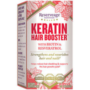 Reserveage Keratin Hair Booster, 120 Capsules With Biotin And Resveratrol