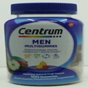 Centrum Men Multi Gummies Assorted Fruit Flavors 100 Count Ex. 11/2024