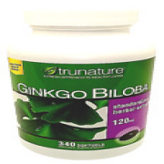 Trunature Ginkgo Biloba 120 mg 340 Softgels Support Memory EXP 10/2025
